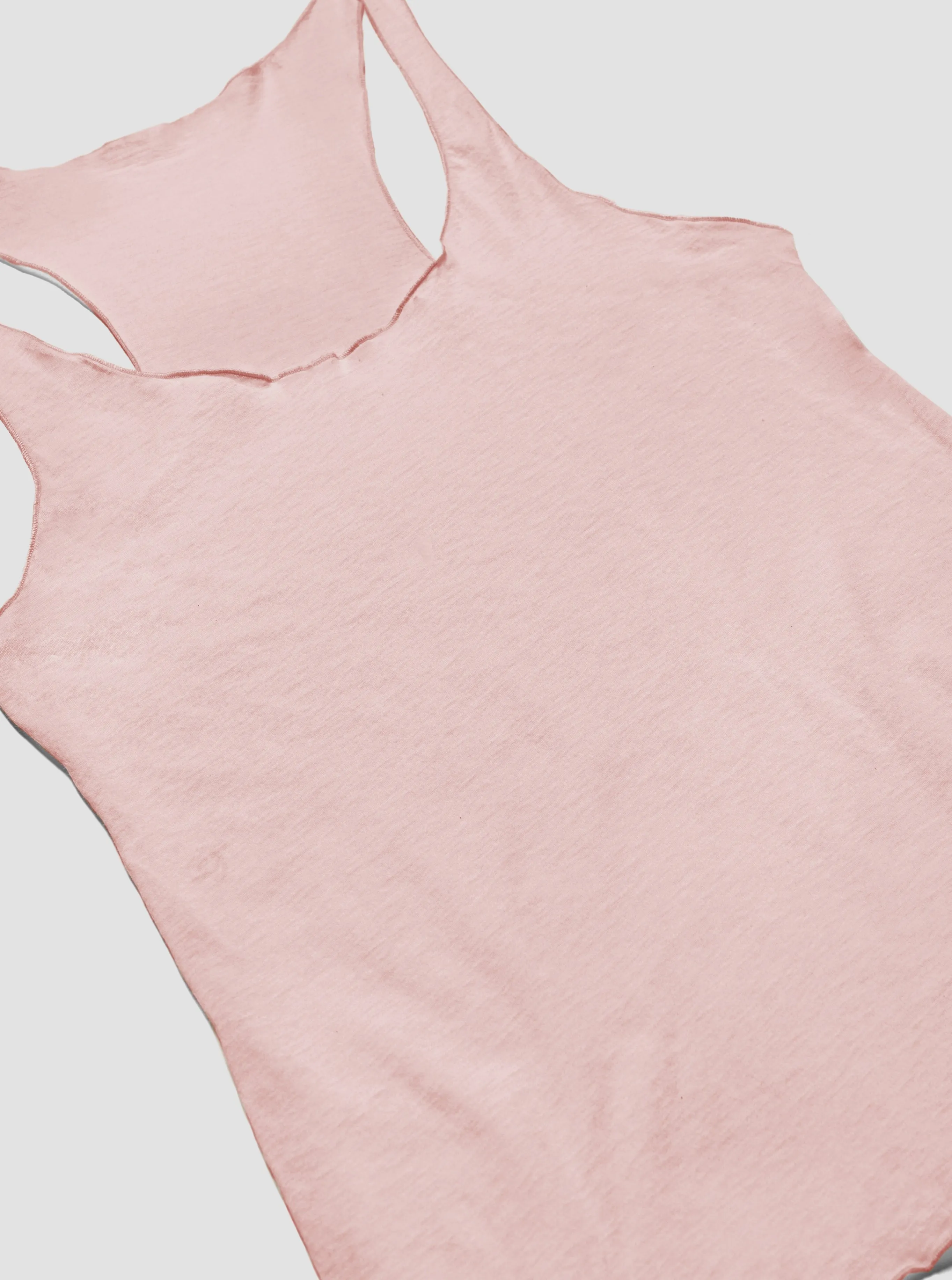 100% Organic Cotton Roller Tank - Mauve