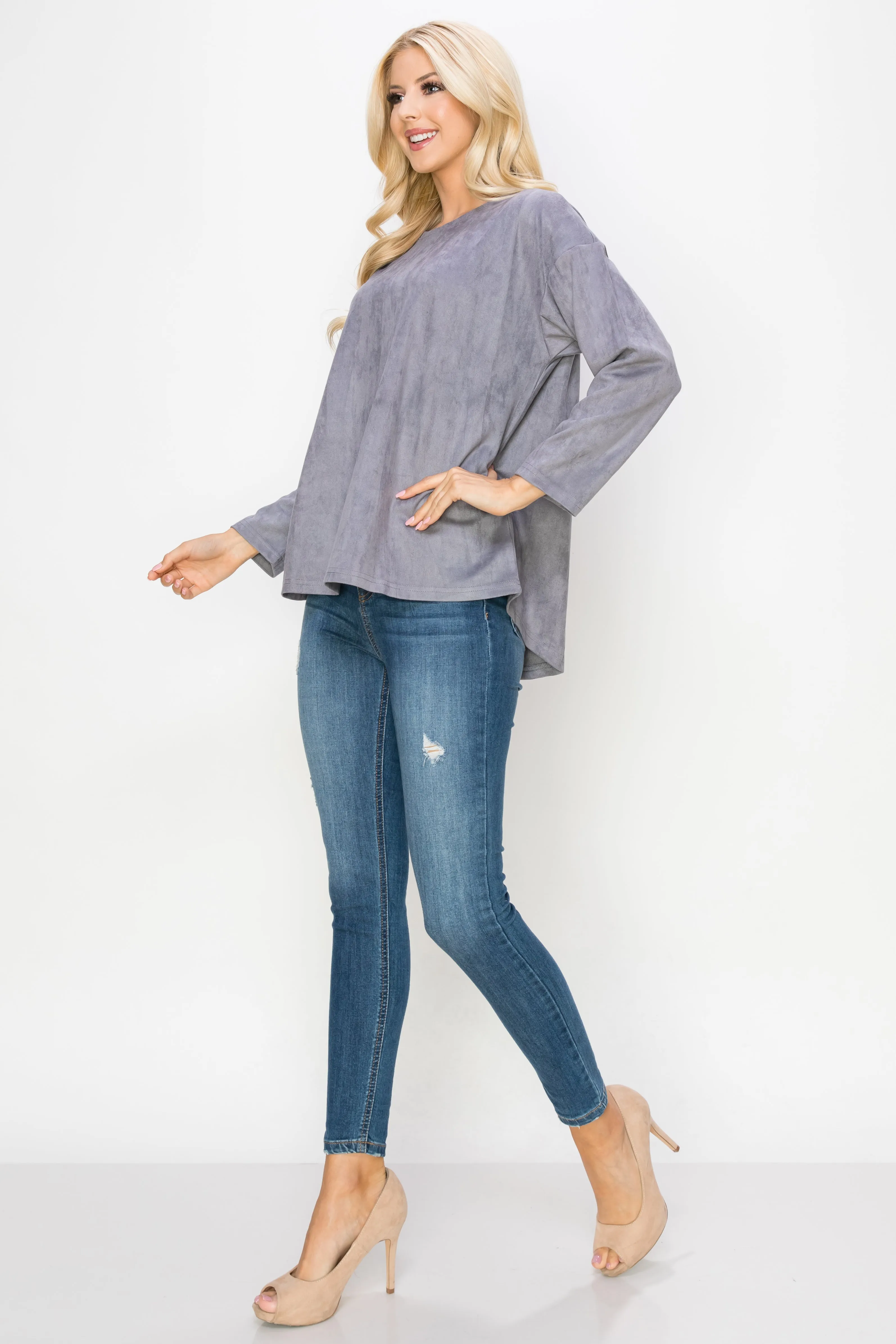 Adi Stretch Suede Top