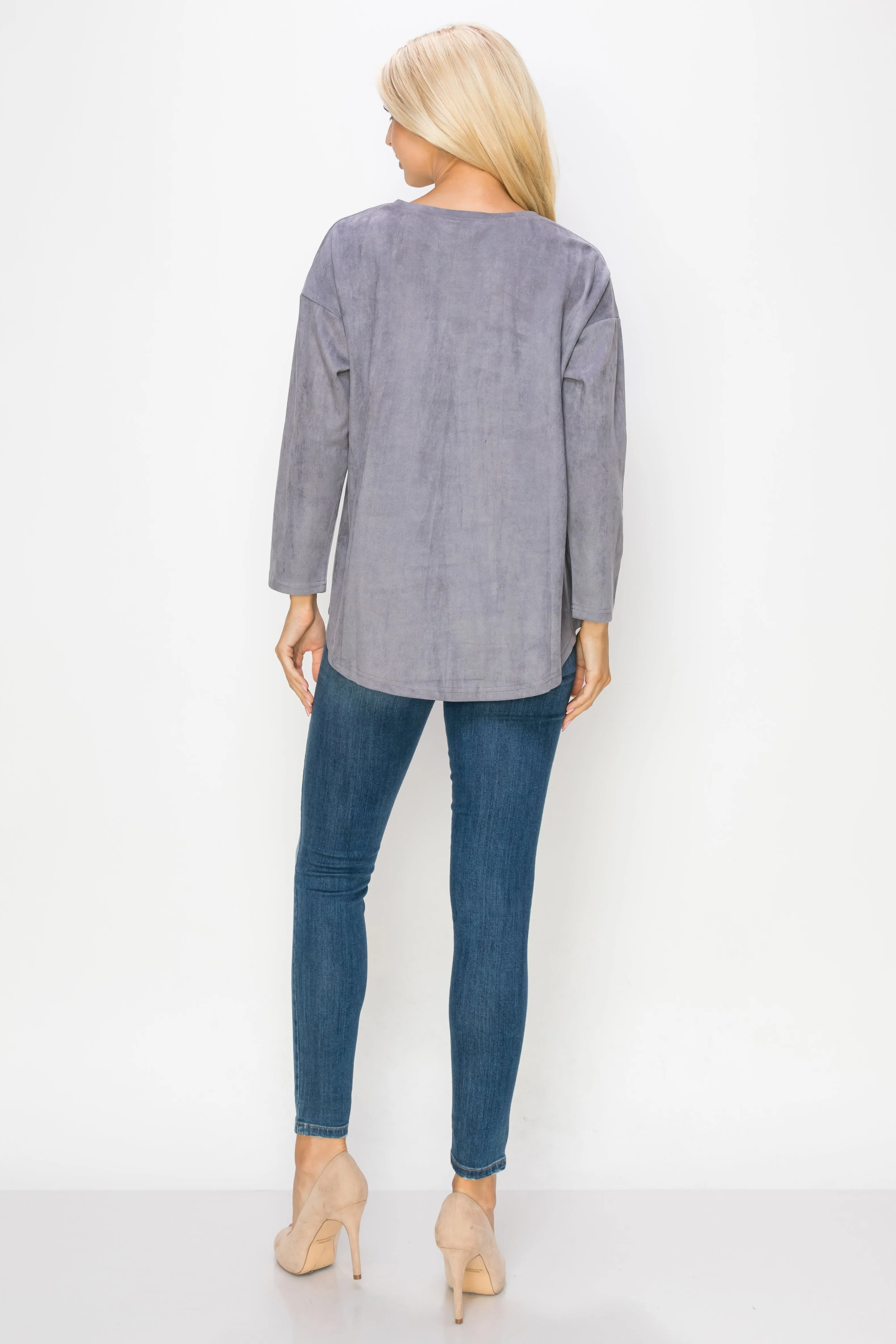 Adi Stretch Suede Top