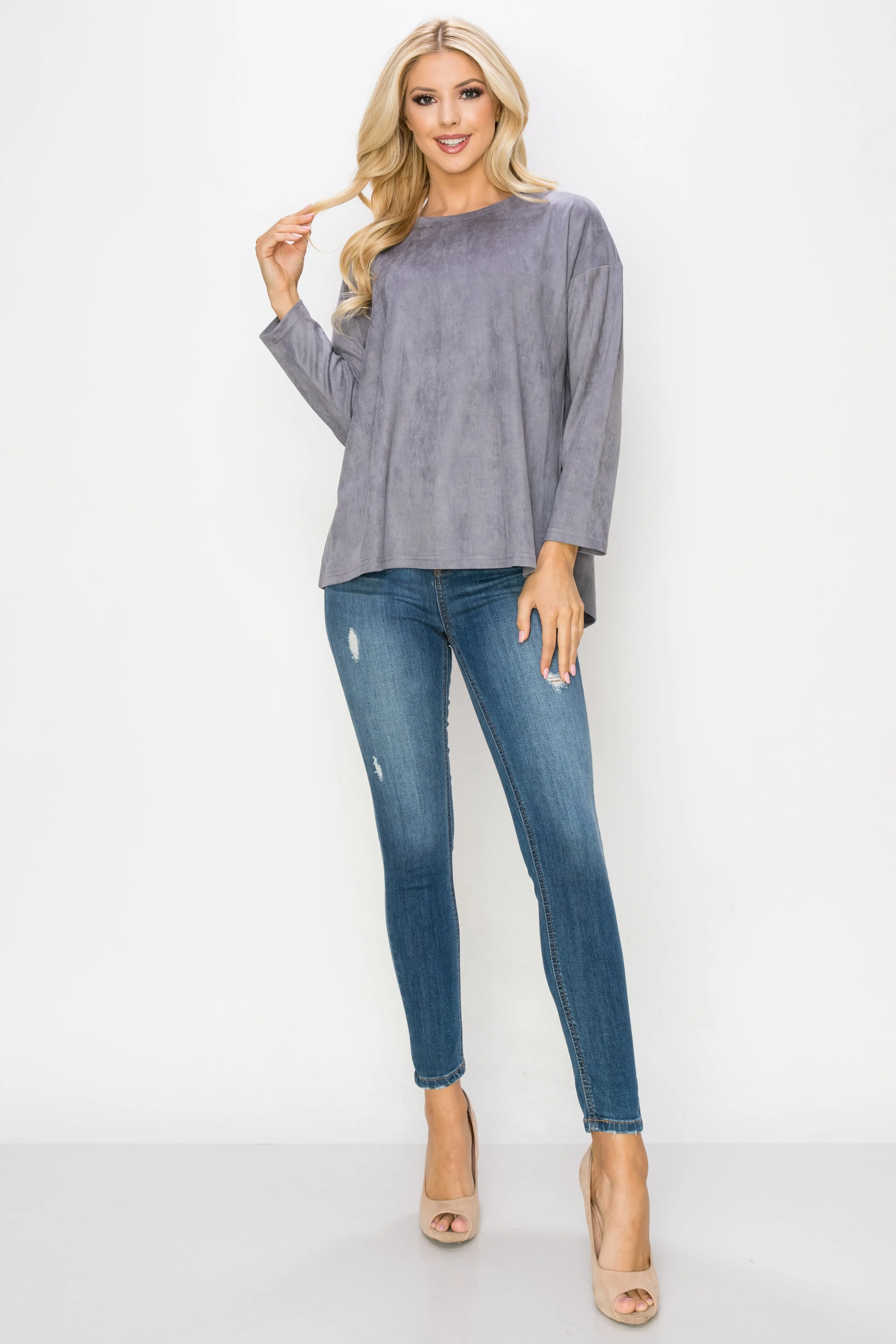 Adi Stretch Suede Top