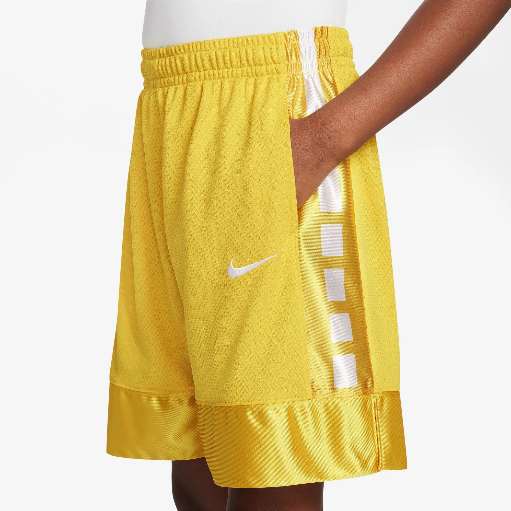 Boys' Nike Elite 23 Stripe Basketball Shorts