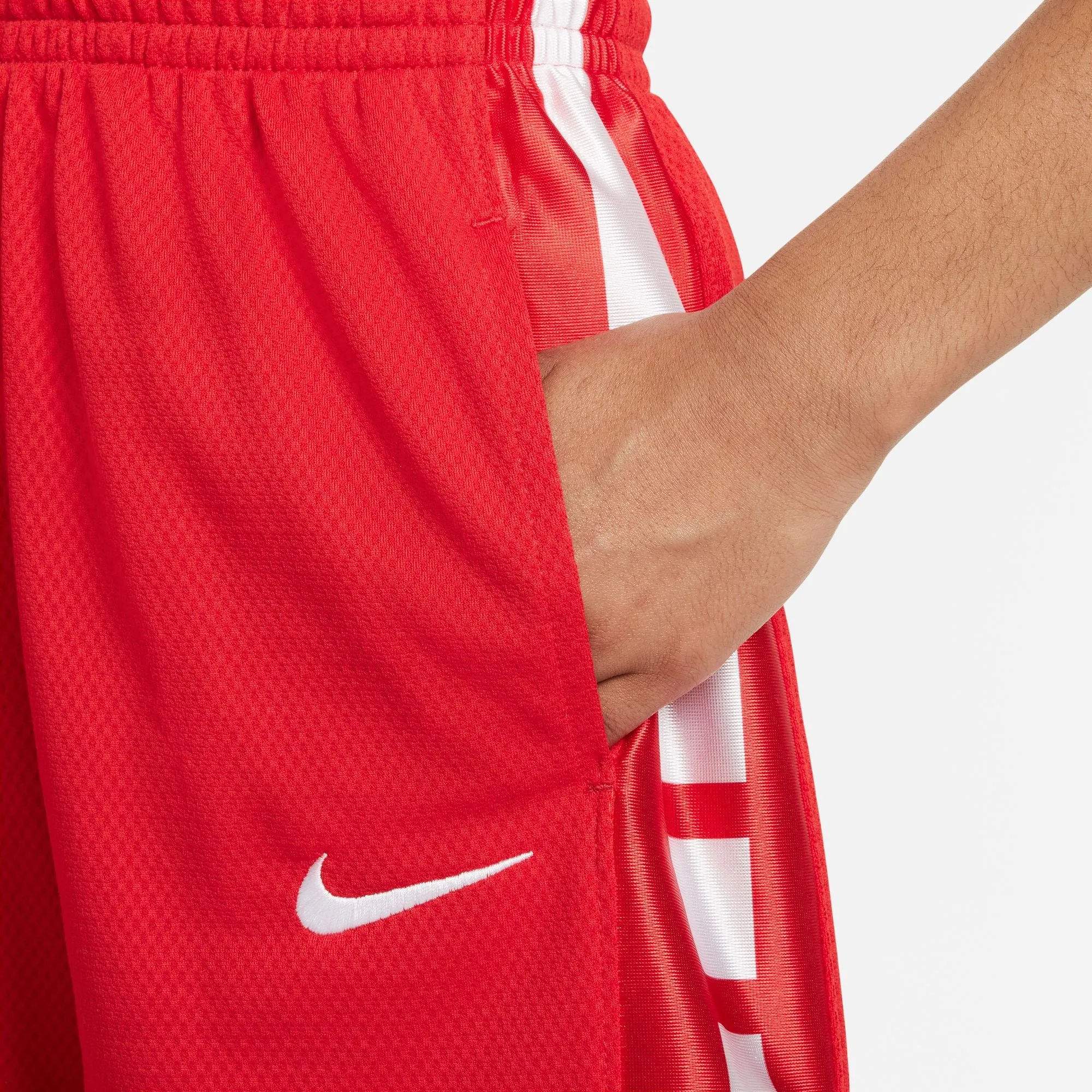 Boys' Nike Elite 23 Stripe Basketball Shorts