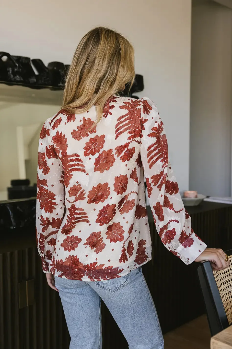 Carroll Floral Chiffon Blouse - FINAL SALE