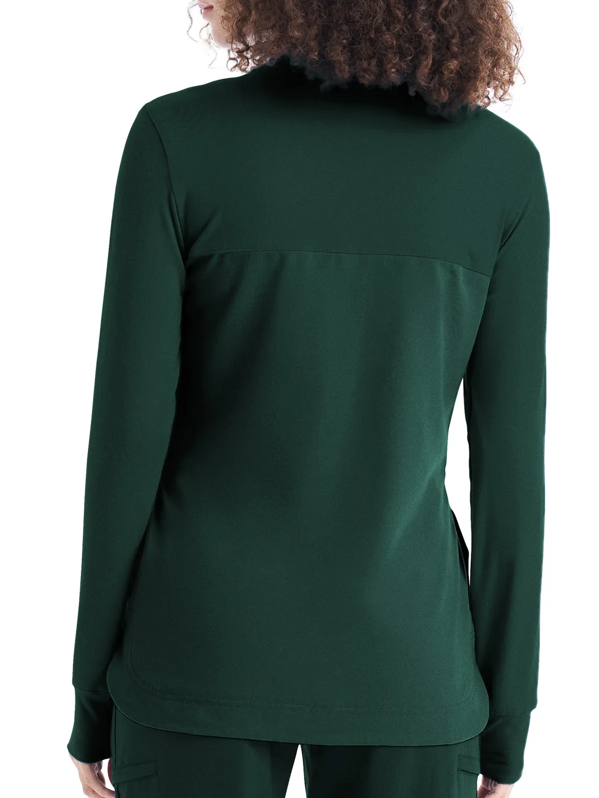 Crft - Women's 3-Pocket Quarter-Zip Mock Neck Pullover Top