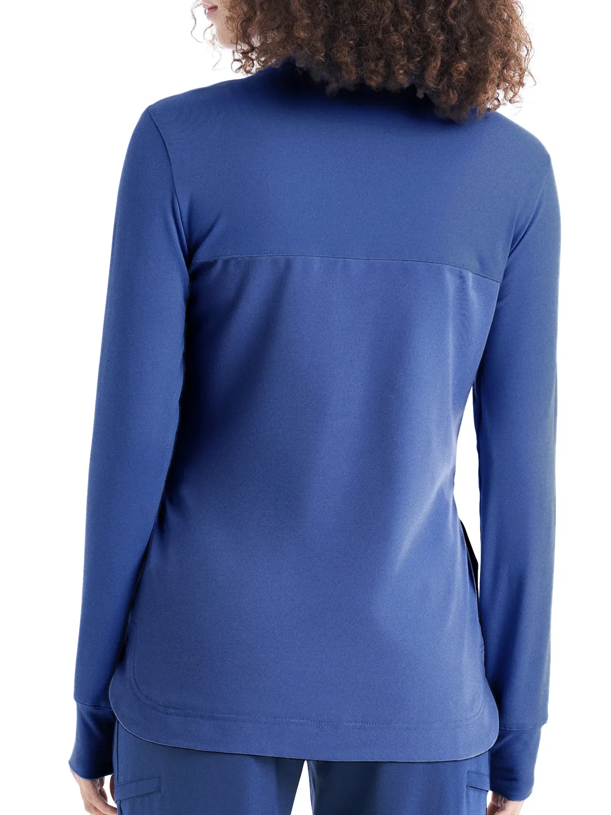 Crft - Women's 3-Pocket Quarter-Zip Mock Neck Pullover Top