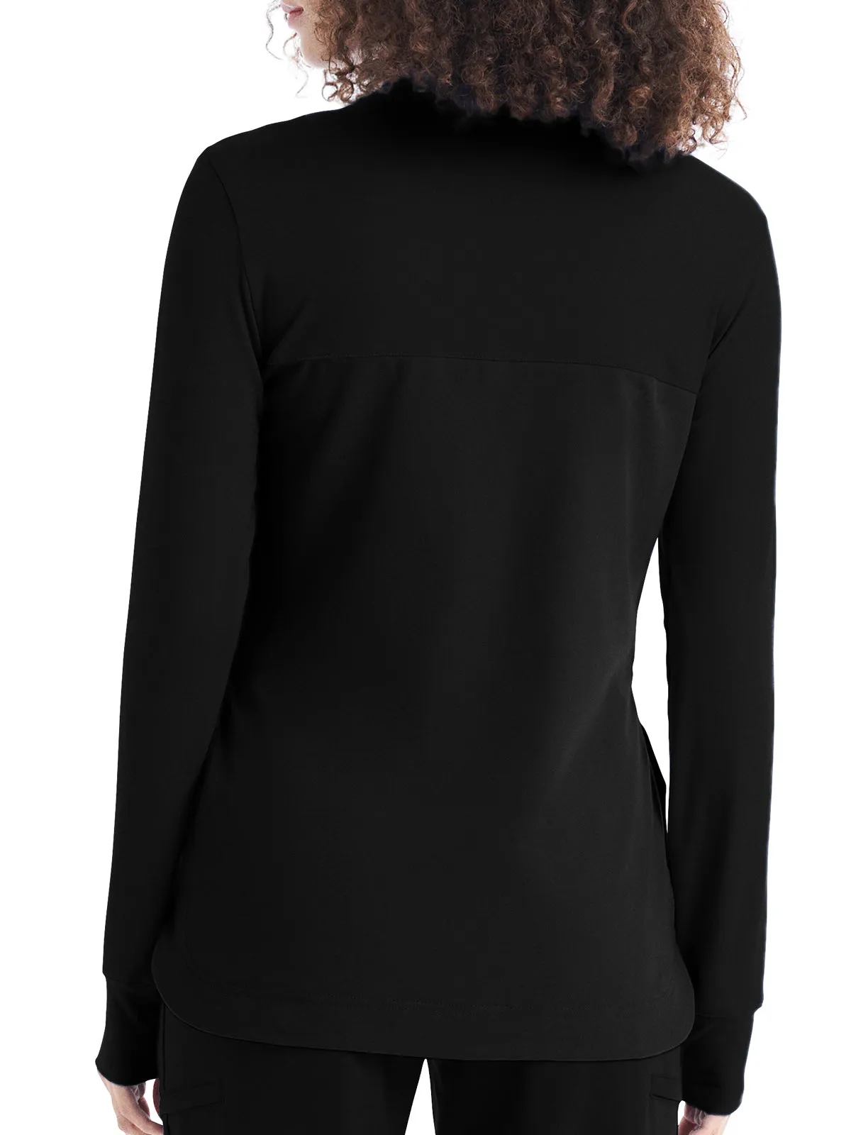 Crft - Women's 3-Pocket Quarter-Zip Mock Neck Pullover Top