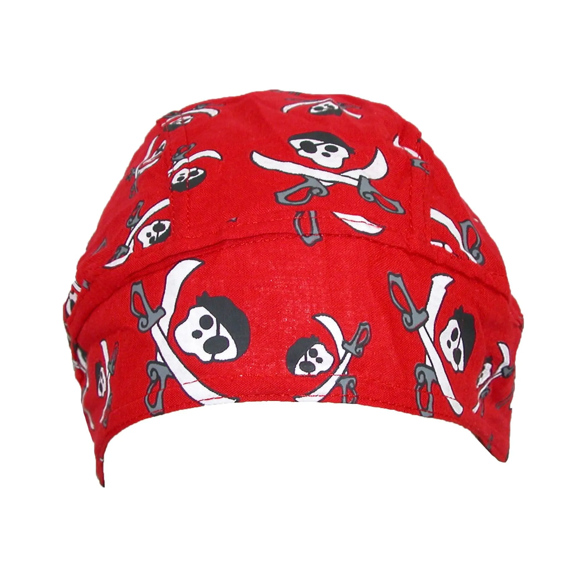 CTM® Cotton Pirate Crossed Knives Skull Do Rag Cap