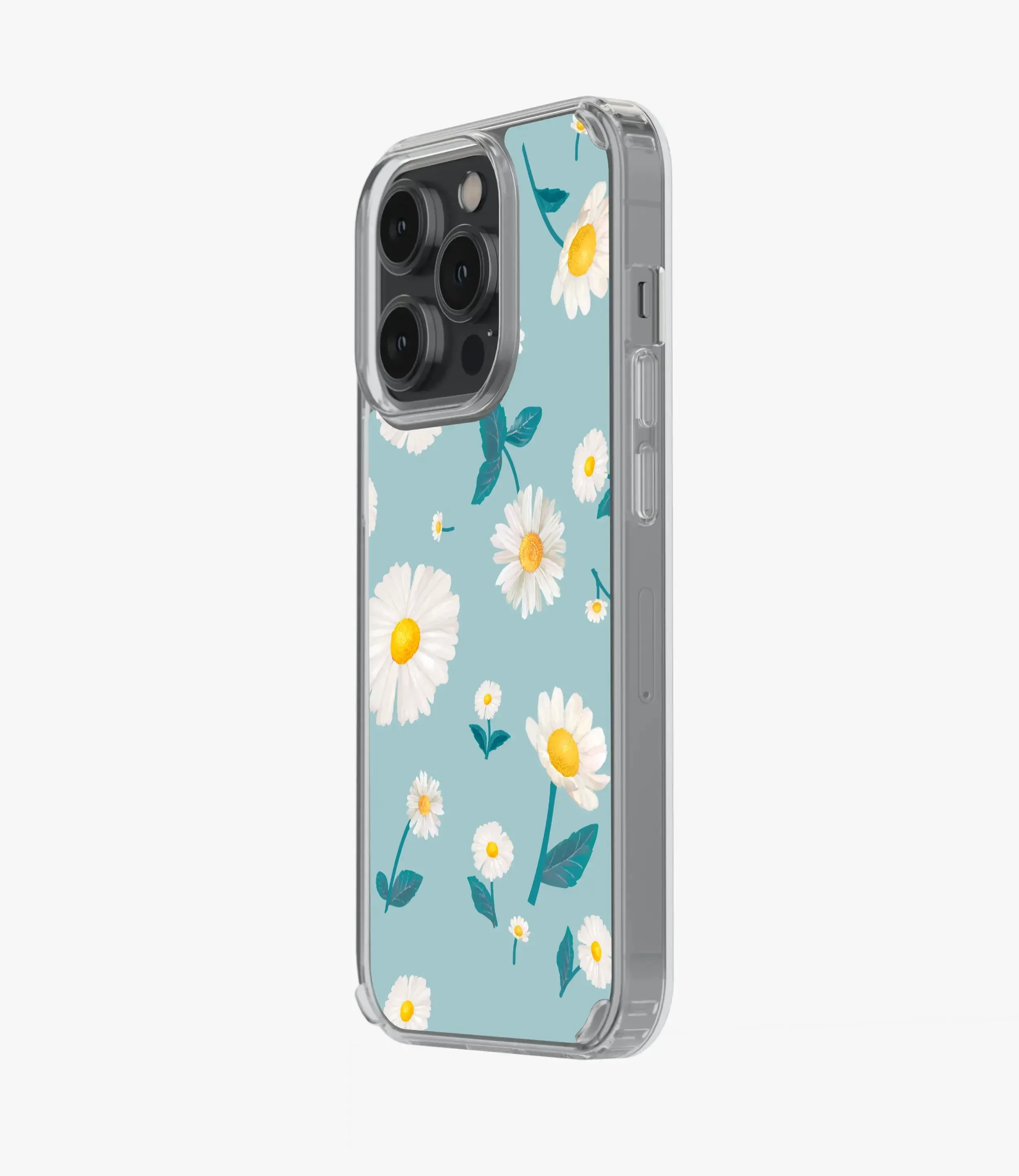 Daisy Pattern Floral Silicone Case