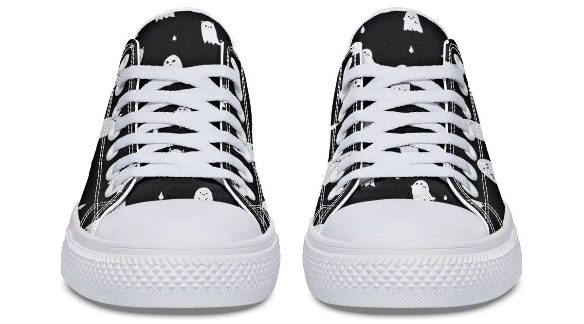 Ghost Party Low Tops - Classic Premium Canvas Shoes with Comfortable and Durable Soles