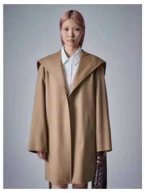 Hood Detachable Handmade Robe Coat Beige Domestic Product