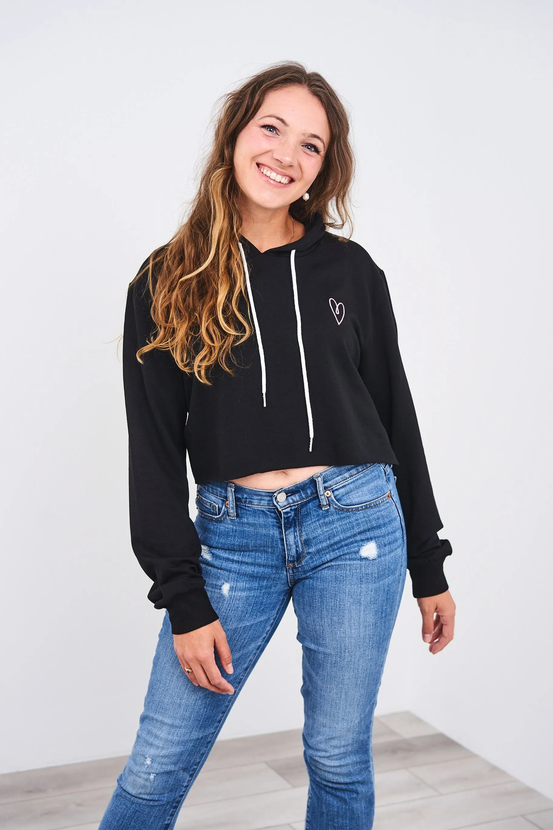 Latched Mama Cropped Nursing Hoodie - Last Chance