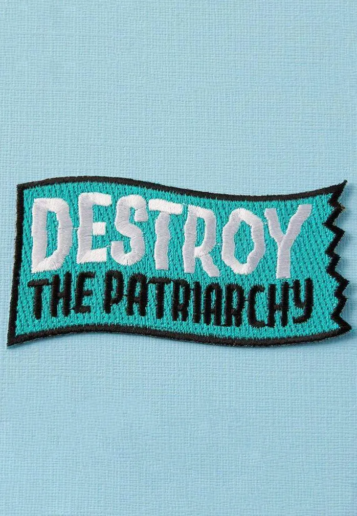 Punky Pins - Destroy The Patriarchy Embroidered Iron On - Patch