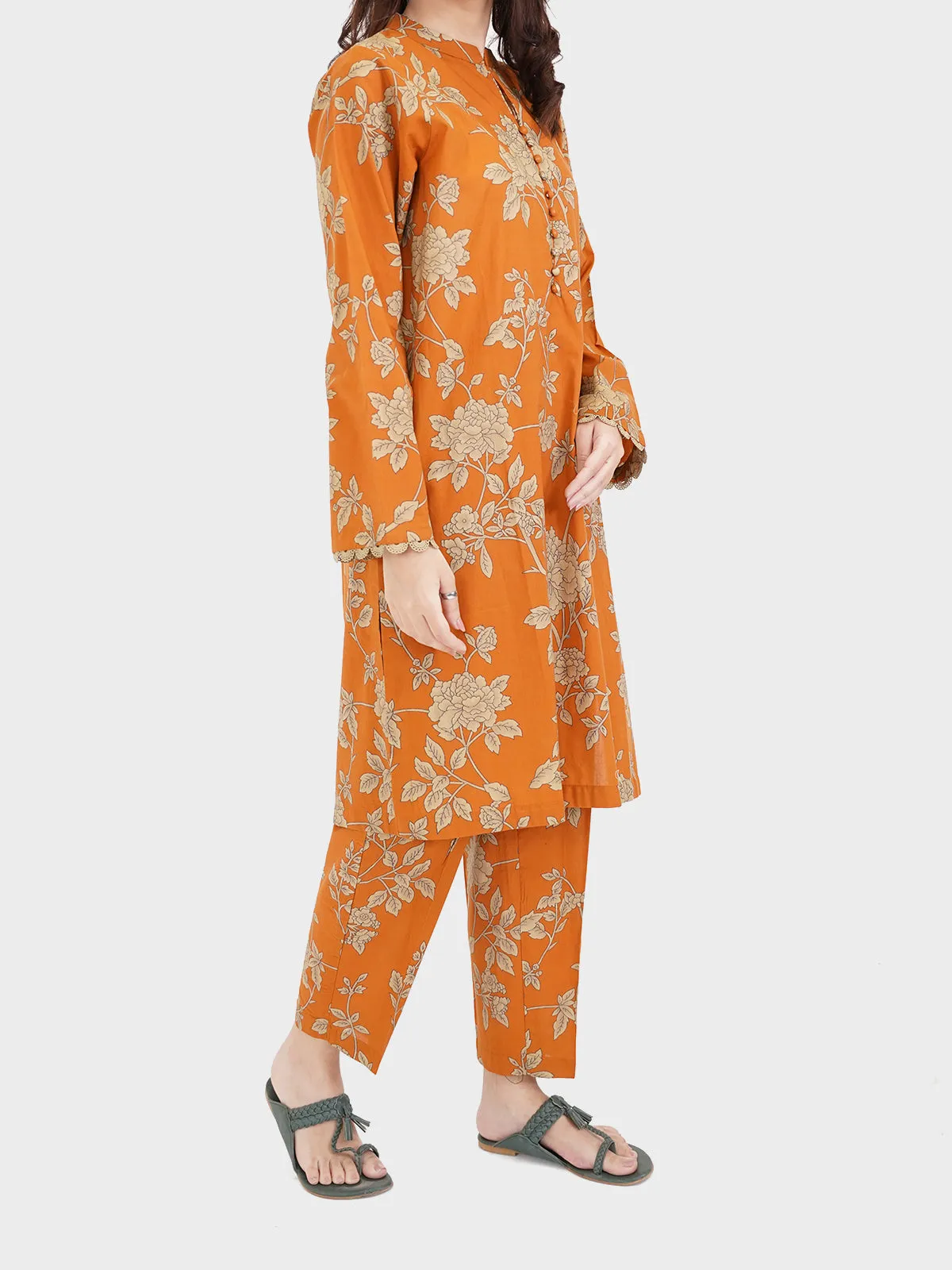 "KEELIN" Printed Two Piece Suit