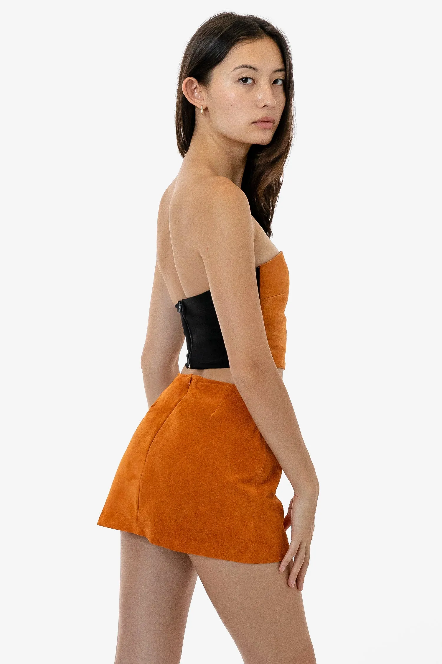 RLH739 - Suede Micro Mini Skort