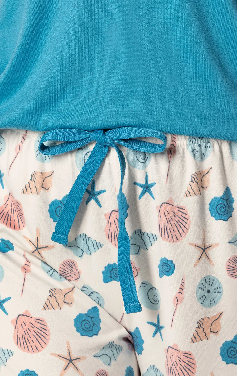 Saltwater Seashells Tank Capri Pajamas