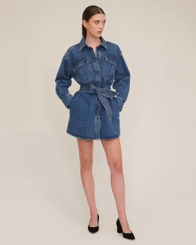 Skylar Denim Tunic Dress in Indigo Rinse Wash