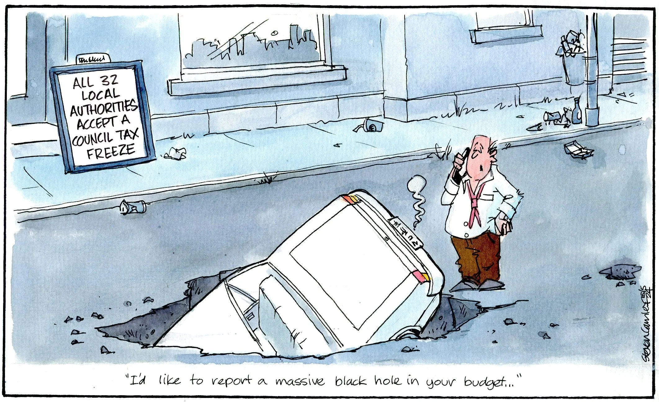 Steven Camley cartoon for The Herald - 15th May 2024 - (Print 1227)