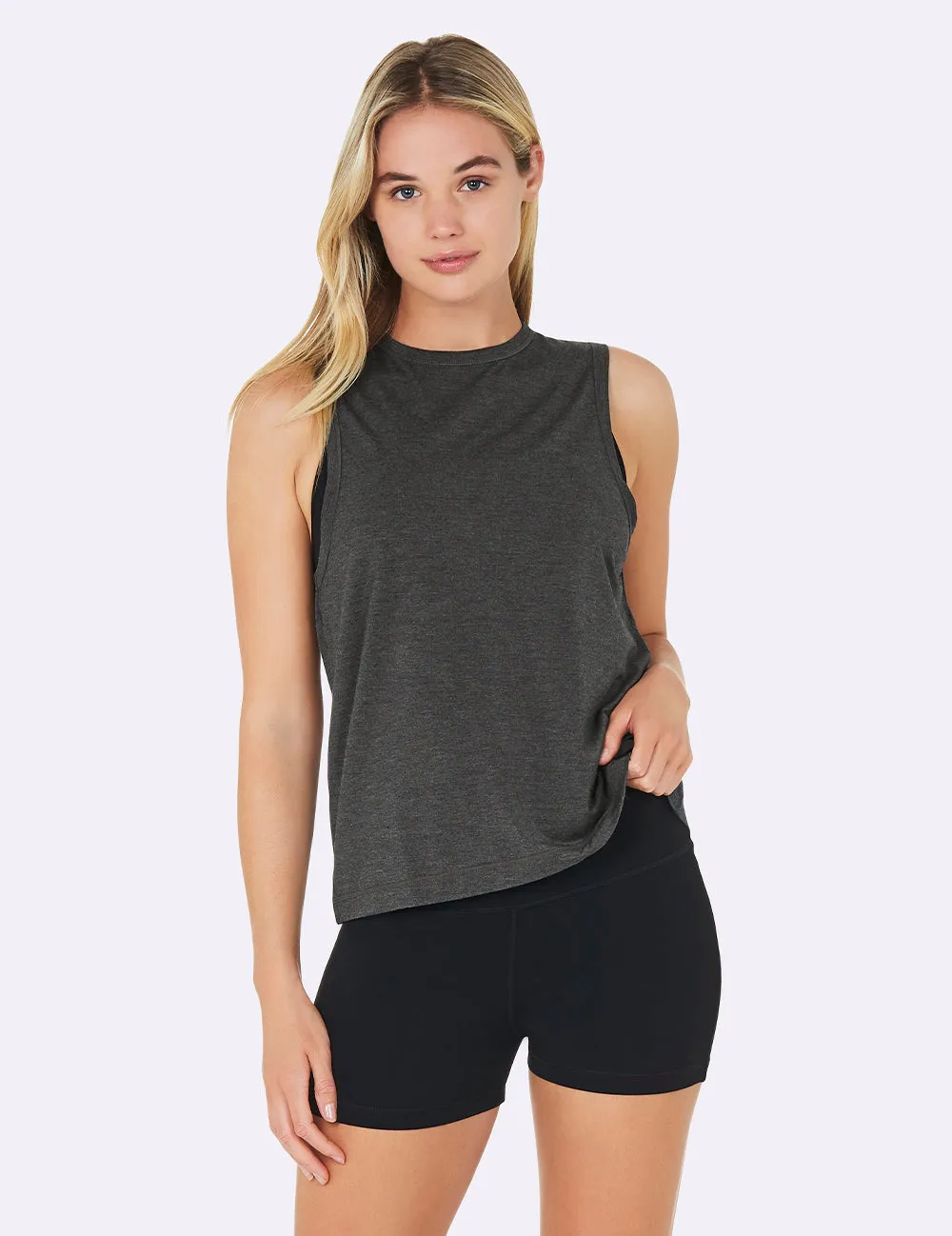 Women's Active Muscle Tank Top - Dark Marl